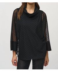 Joseph Ribkoff - Dot Mesh Silky Knit Layered Tunic Top - Lyst