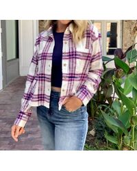 Z Supply - Ethan Cropped Plaid Top - Lyst