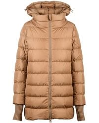 Herno - Polyamide Three-Quarter Down Jacket - Lyst