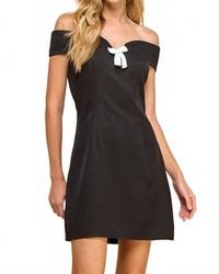 TCEC - Off The Shoulder Bow Detail Dress - Lyst