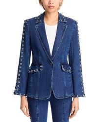 Cinq À Sept - Denim Studded Milly Jacket - Lyst