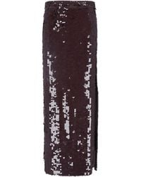 P.A.R.O.S.H. - Sequin Midi Skirt - Lyst