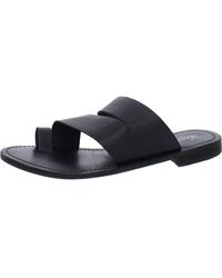Free People - Leather Slide Sandals - Lyst