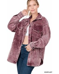 Zenana - Vintage Vibes Shacket - Lyst