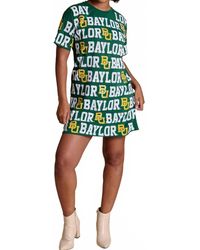 Stewart Simmons - The Sequin Repeat T-Shirt Dress Baylor - Lyst