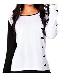 Angel - Cut Out Scoop Neck Pullover - Lyst