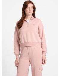 Guess - Nessa Half-Zip Sweatshirt - Lyst
