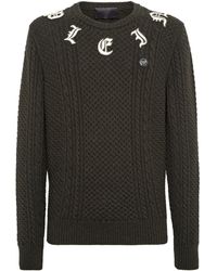 Philipp Plein - Wool & Cashemere Pullover Round Neck Ls - Lyst