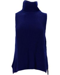 Max Mara - Weekend Ribbed Sleeveless Turtleneck Top - Lyst