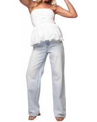 SOFIA The Label - Capri Eyelet Top - Lyst