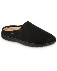 Isotoner - Faux Suede Slip On Slide Slippers - Lyst