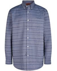 Missoni - Chevron-Pattern Long-Sleeve Button-Down Shirt - Lyst