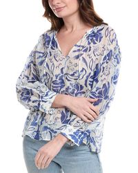 Vince Camuto - Oversized Tie Front Top - Lyst