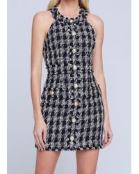 L'Agence - Jade Tweed Mini Dress - Lyst