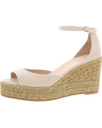 Stuart Weitzman - Nudistia Espadrille Buckle Canvas Wedge Sandals - Lyst
