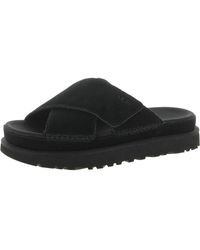 UGG - Goldenstar Leather Slip On Platform Sandals - Lyst
