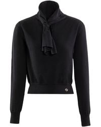 Saiid Kobeisy - Wool Bow Blouse - Lyst