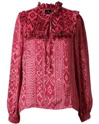Emily Lovelock - Daisy Devore Blouse - Lyst
