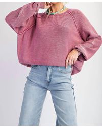 Easel - Mineral Washed Sweater - Lyst
