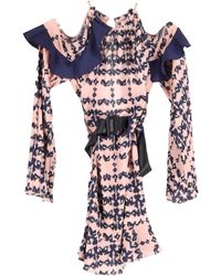 Self-Portrait - Off-The-Shoulder Mini Dress - Lyst