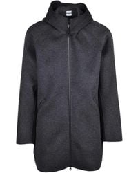 Aspesi - Super Doppel Hooded Wool Coat - Lyst