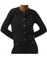 Joseph Ribkoff - Crew Neck Button Front Jacket - Lyst