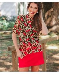 Jess Lea - Kora Short Sleeve Mesh Top - Lyst