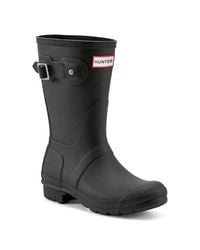 HUNTER - Original Short Waterproof Rain Boots - Lyst