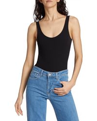 L'Agence - Nica Scoop Neck Bodysuit - Lyst