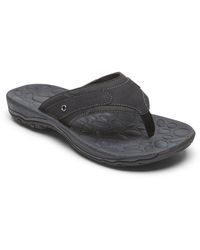 Rockport - Hayes Cushioned Footbed Toe-post Flip-flops - Lyst