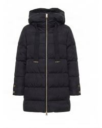 Herno - Hooded Puffer Coat With Zip Front - Lyst