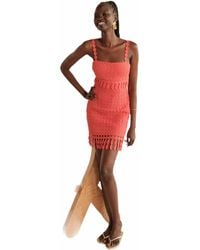 Saylor - Caitriona Fringe Mini Dress - Lyst