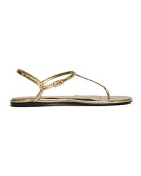 Paris Texas - Montecarlo Pleated Metallic Leather Sandals - Lyst