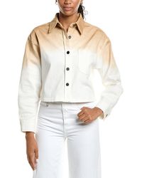 Kenneth Cole - Oversized Cropped Shacket - Lyst