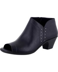 Easy Street - Voyage Faux Leather Open Toe Ankle Boots - Lyst
