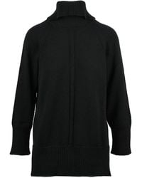 Alpha Studio - Wool Turtleneck With High Ribbed Collar And Relaxed Fit - Lyst