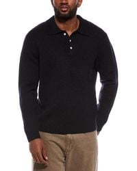 The Normal Brand - Homebound Wool-Blend Polo Sweater - Lyst