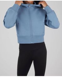 90 Degrees - Scuba Full Zip Jacket - Lyst