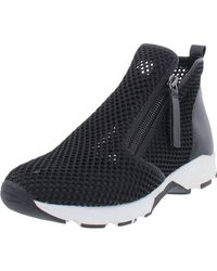 All Black - 's Amazing Mesh Hi Top Fashion Sneakers - Lyst