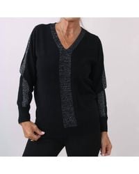 Marble - V-Neck Long Sleeve Sweater - Lyst