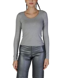 Vero Moda - Silver Recycled Polyester Tops & T - Lyst