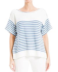Max Studio - Stripe Top - Lyst