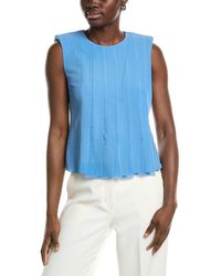 Akris - Silk Pintuck Blouse - Lyst