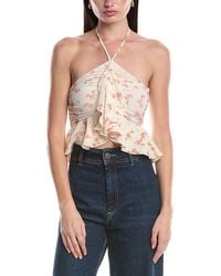 AFRM - Willie Halter Front Ruffle Top - Lyst