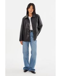 Lamarque - Presley Leather Shacket - Lyst