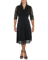 Kiyonna - Plus Lace Midi Cocktail And Party Dress - Lyst