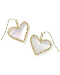 Kendra Scott - Ari Heart Statement Drop Earrings - Lyst