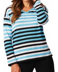 French Kyss - Color Block V-Neck Top - Lyst