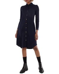 Thom Browne - Cotton Tuck Rib Shirtdress - Lyst