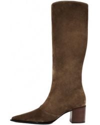 SCHUTZ SHOES - Raffaela Up Mid Suede Boots - Lyst